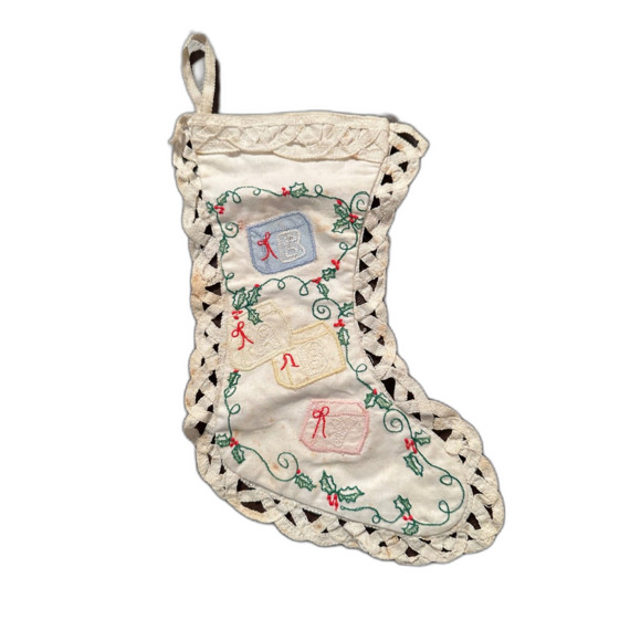 Vintage Baby Stocking - Picture 1 of 1